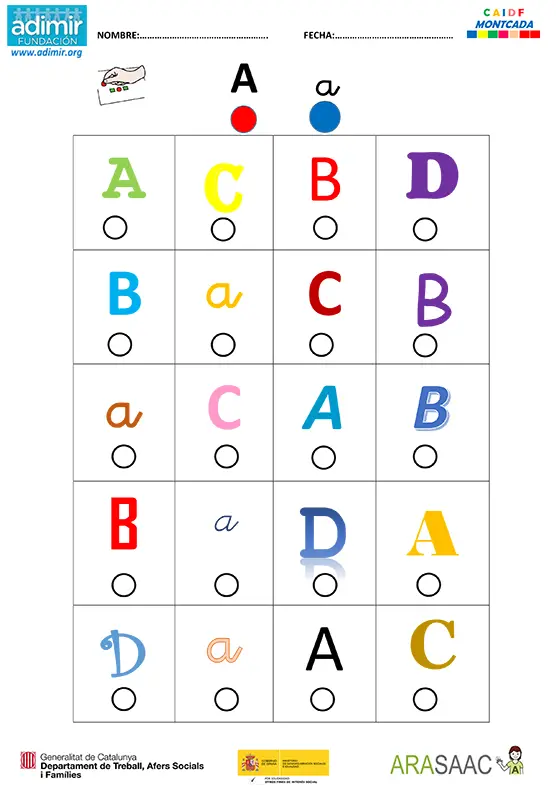 Discriminar letras mayúsculas y minúsculas | Adimir