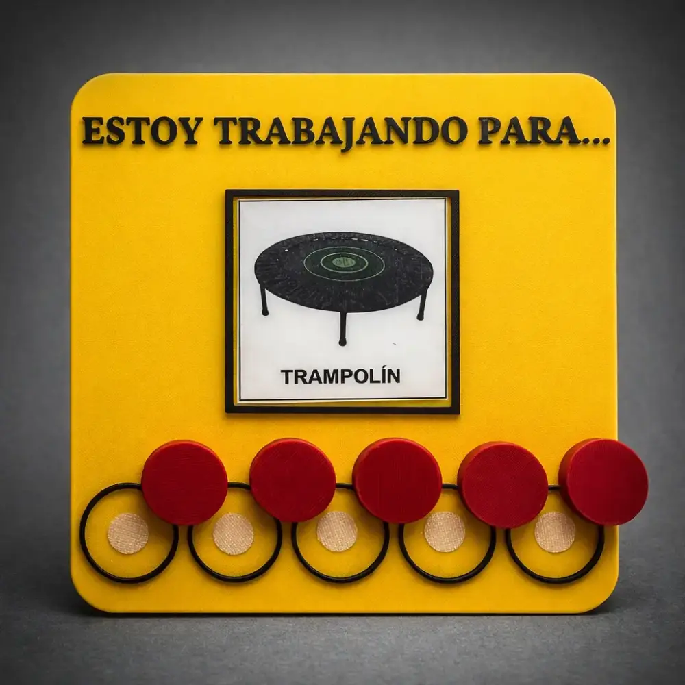 Tablero visual para reforzar la motivación, favorecer la autorregulación y hacer visible el progreso en una tarea o conducta.